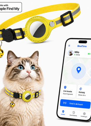 Kattenhalsband Inclusief Tag Geschikt voor Apple FInd My