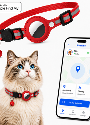 Kattenhalsband Inclusief Tag Geschikt voor Apple FInd My
