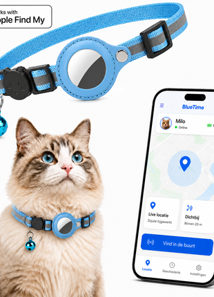 Kattenhalsband Inclusief Tag Geschikt voor Apple FInd My