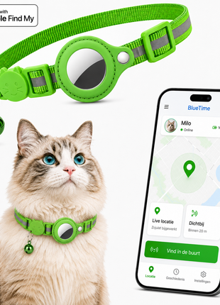 Kattenhalsband Inclusief Tag Geschikt voor Apple FInd My
