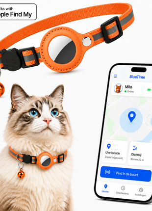 Kattenhalsband Inclusief Tag Geschikt voor Apple FInd My