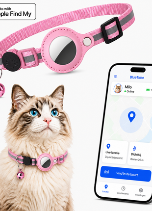 Kattenhalsband Inclusief Tag Geschikt voor Apple FInd My