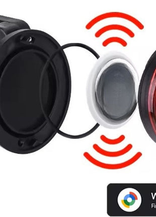 Rood Reflecterende Achterlamp voor Veiligheid & Tracking Geschikt voor Android Find My Device