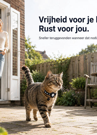 Kattenhalsband inclusief Tag Geschikt voor Android Find My Device