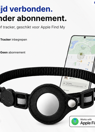 Kattenhalsband Inclusief Tag Geschikt voor Apple FInd My