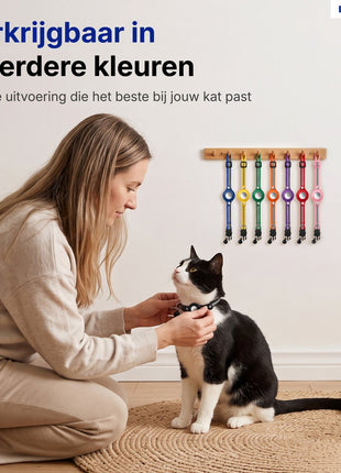 Kattenhalsband Inclusief Tag Geschikt voor Apple FInd My