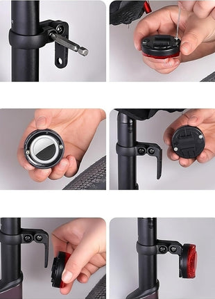 Rood Reflecterende Achterlamp voor Veiligheid & Tracking Geschikt voor Android Find My Device
