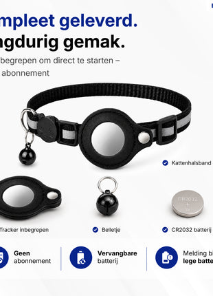 Kattenhalsband Inclusief Tag Geschikt voor Apple FInd My