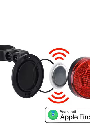 Rood Reflecterende Achterlamp voor Veiligheid & Tracking Geschikt voor Apple Find My