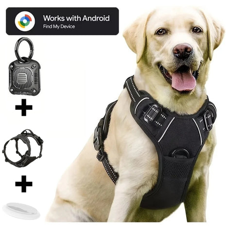 Hondenharnas Inclusief Tag Case en Inclusief Tag Geschikt voor Android Find My Device