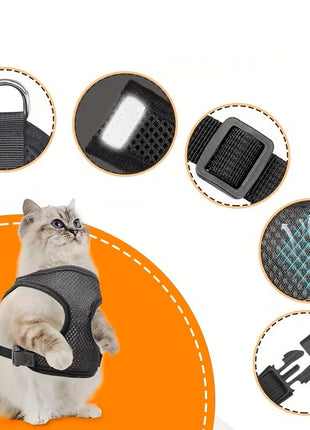 Kattenharnas inclusief Tag Geschikt voor Apple Find My