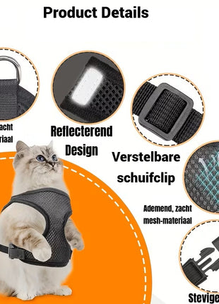 Kattenharnas inclusief Tag Geschikt voor Android Find My Device