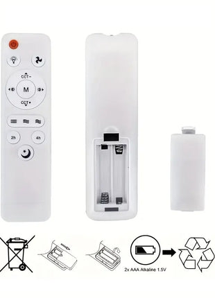 Opvouwbare Plafondventilator met LED Lamp