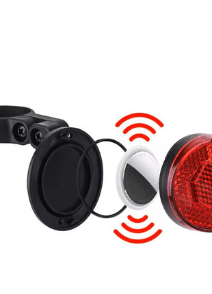 Rood Reflecterende Achterlamp voor Veiligheid & Tracking Geschikt voor Apple Find My